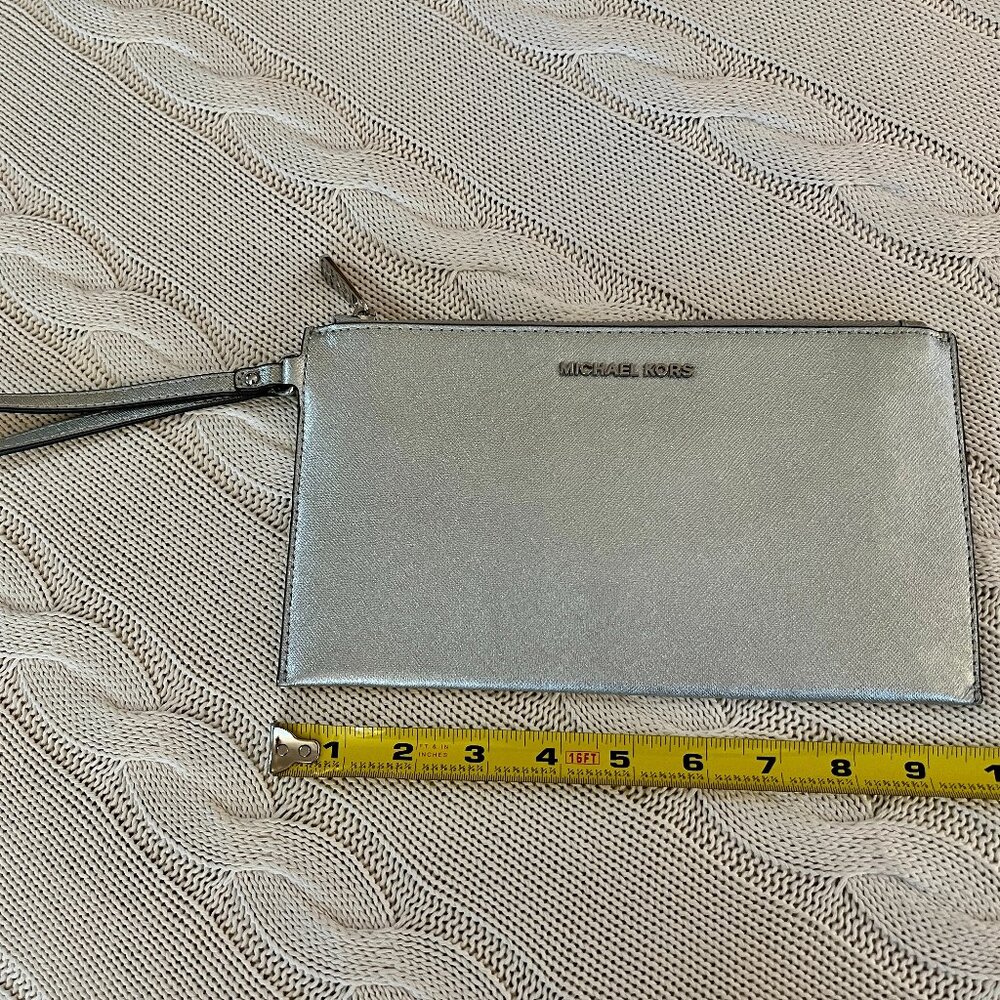 Michael Kors Silver Clutch